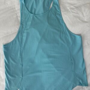 Lululemon High-Ventilation Running Top Cyan Blue Size 10